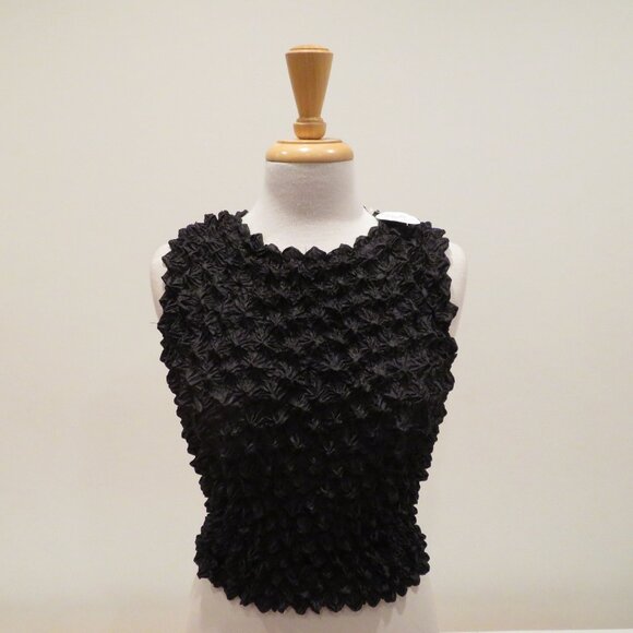 Women F.C One Size Fits Most Bubble Crinkle Popcorn Sleeveless Stretchy Tank Top - Picture 1 of 5